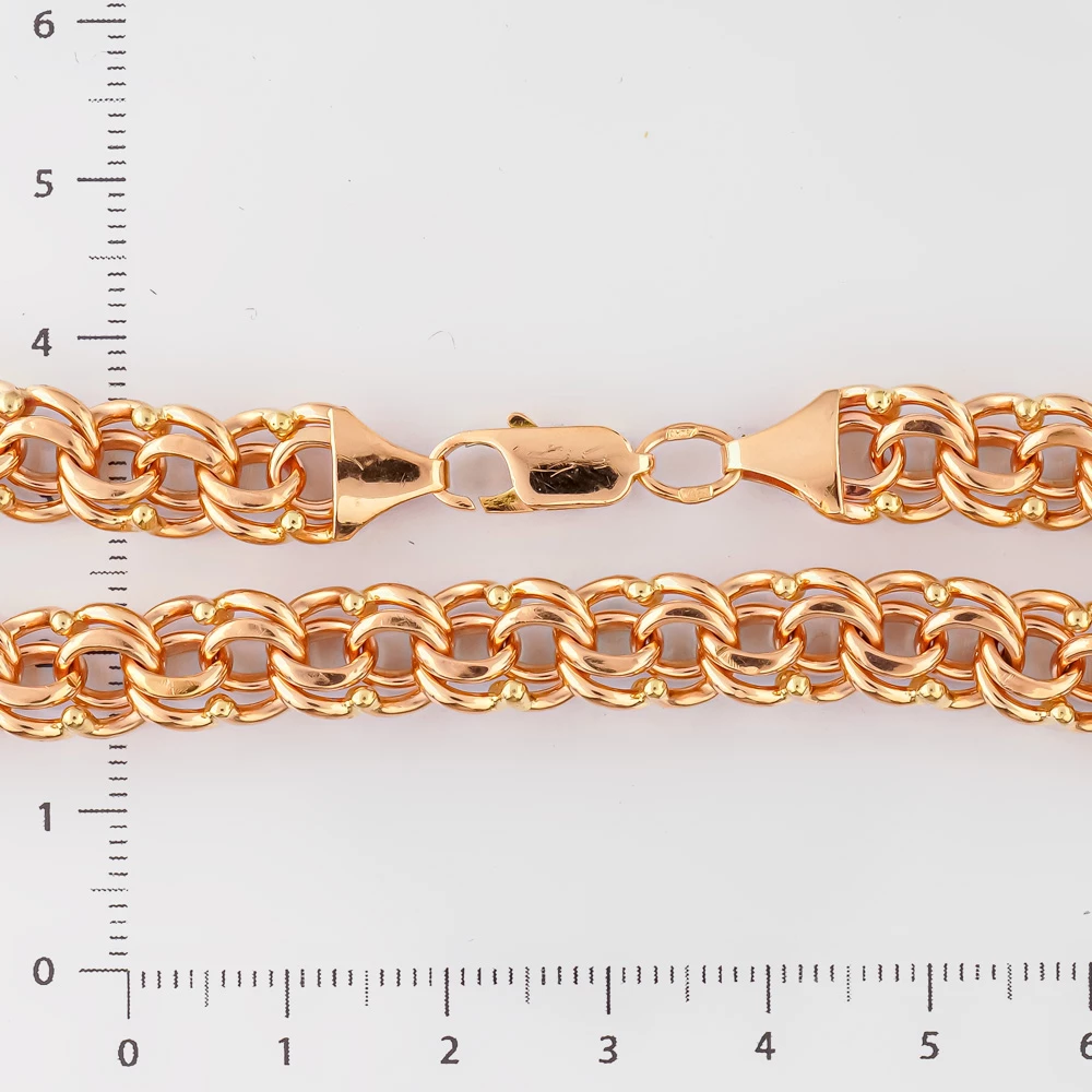 Браслет из красного золота 585 пробы