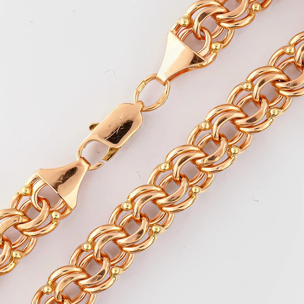 Браслет из красного золота 585 пробы