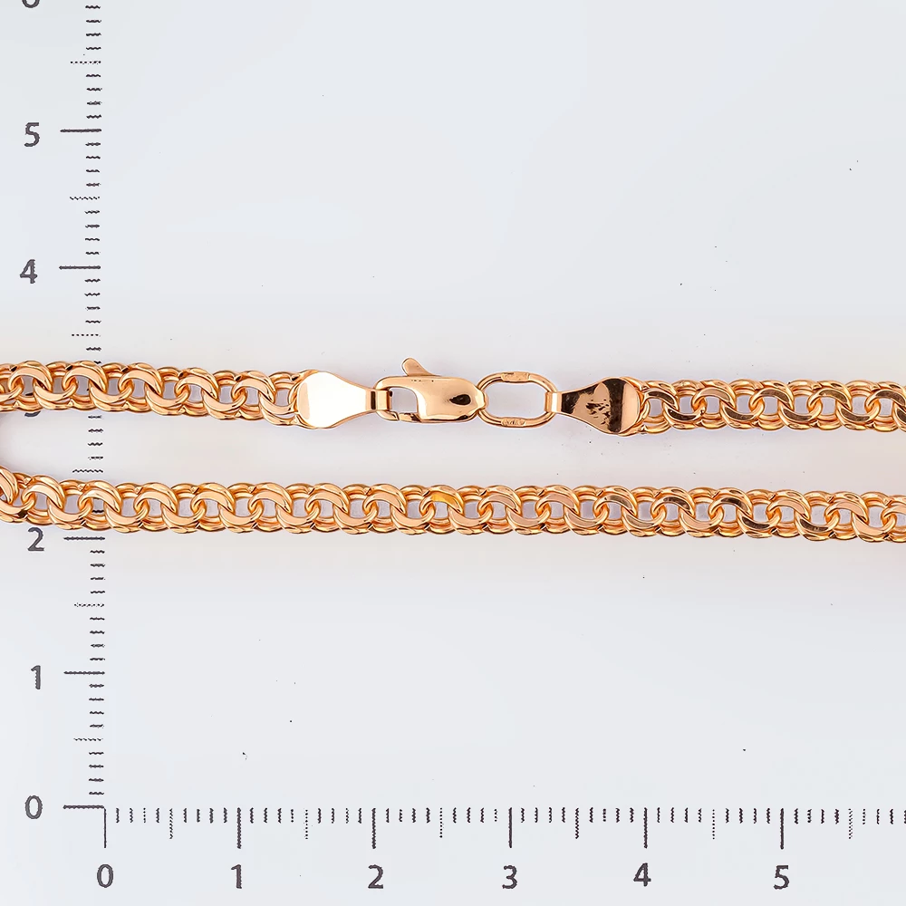 Браслет из красного золота 585 пробы