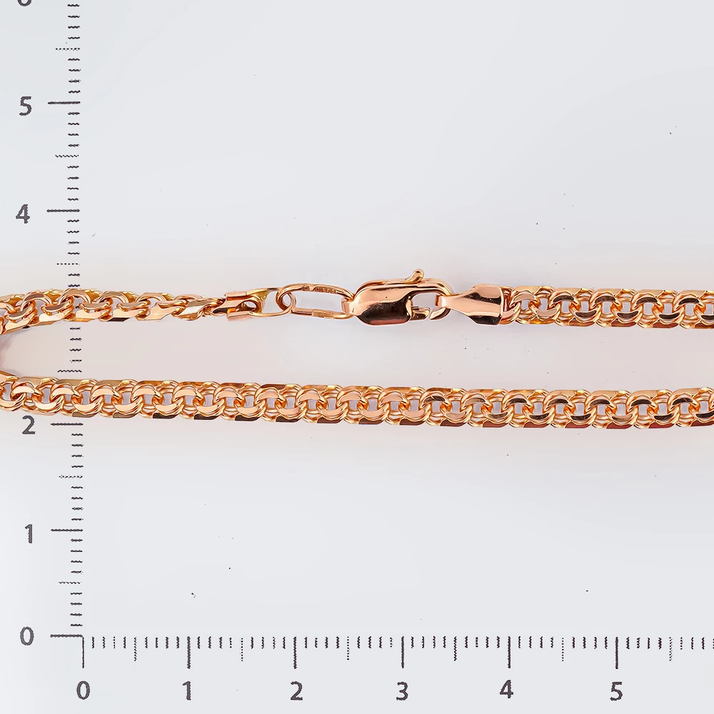 Браслет из красного золота 585 пробы