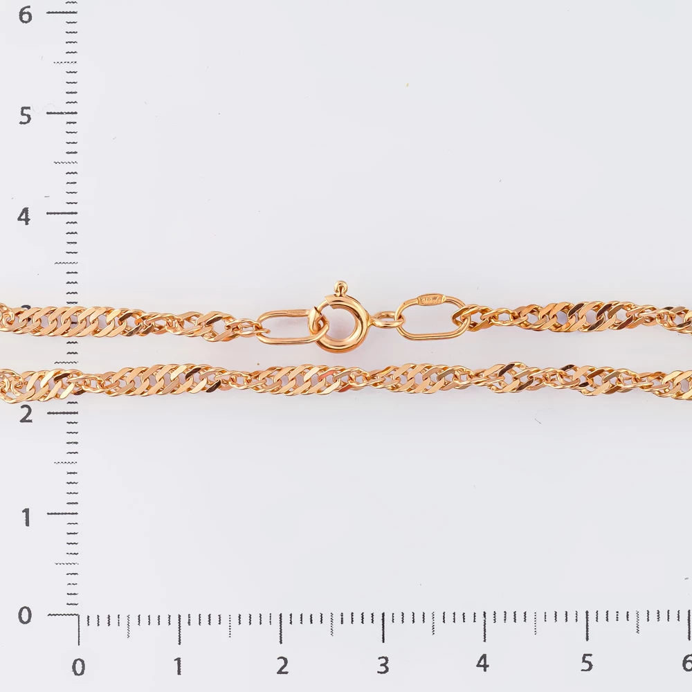 Браслет из красного золота 585 пробы