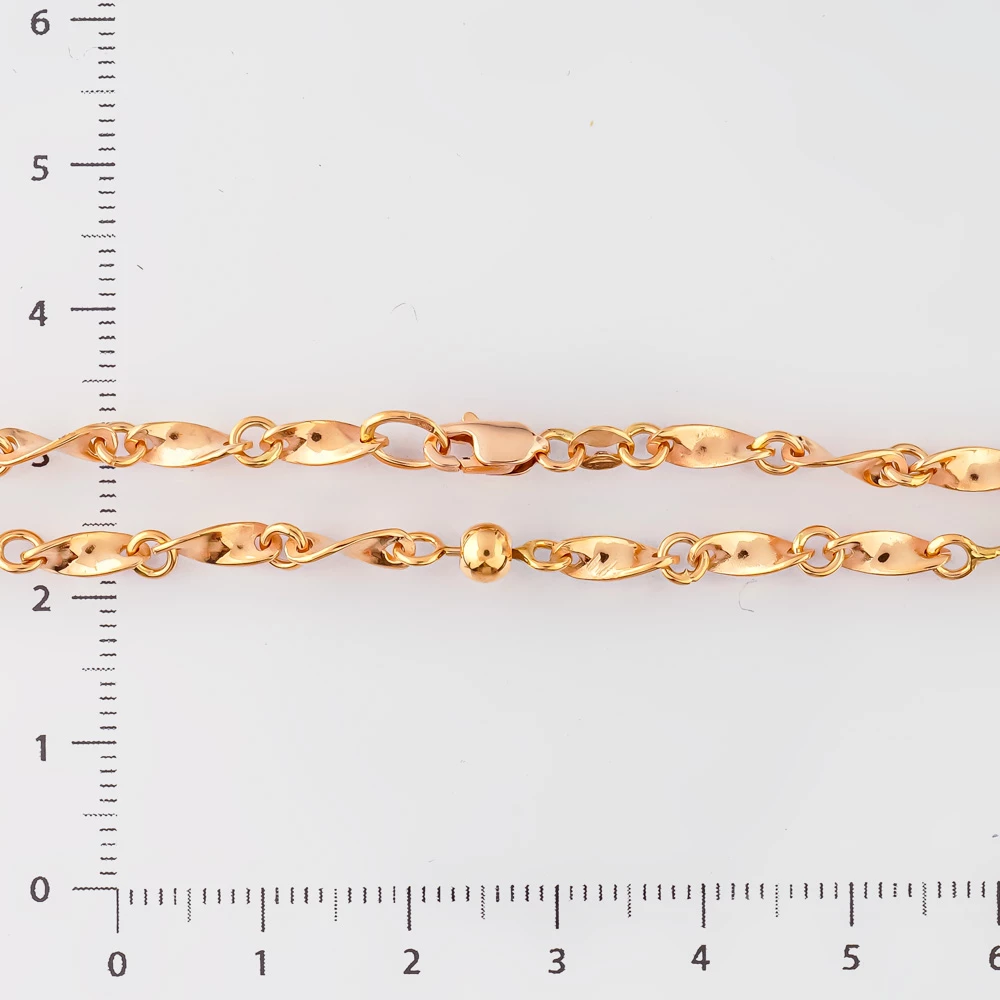 Браслет из красного золота 585 пробы