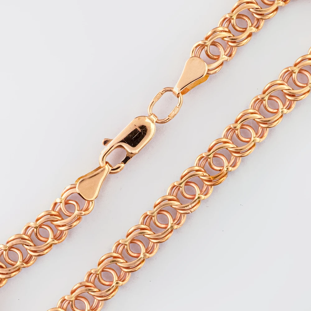 Браслет из красного золота 585 пробы