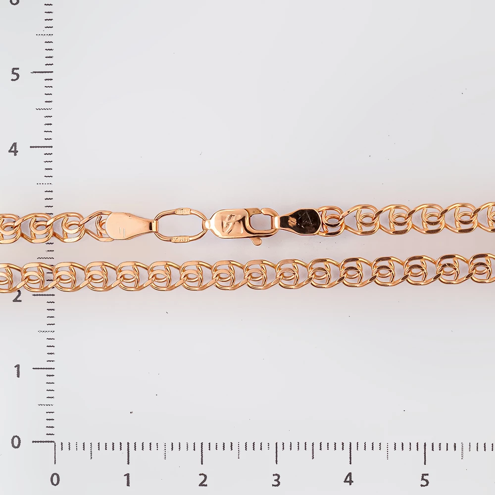 Браслет из красного золота 585 пробы