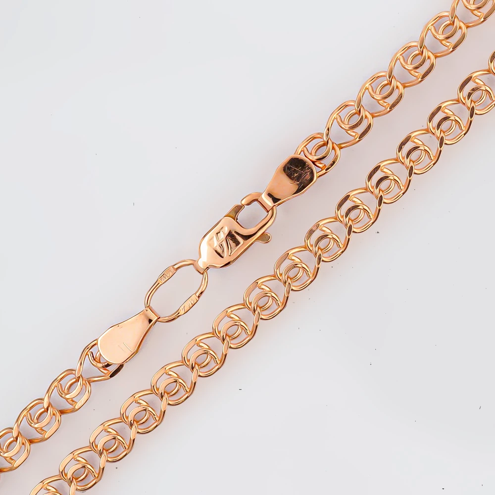 Браслет из красного золота 585 пробы