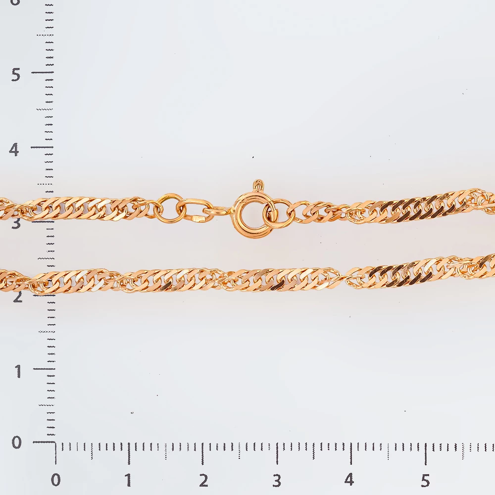 Браслет из красного золота 585 пробы