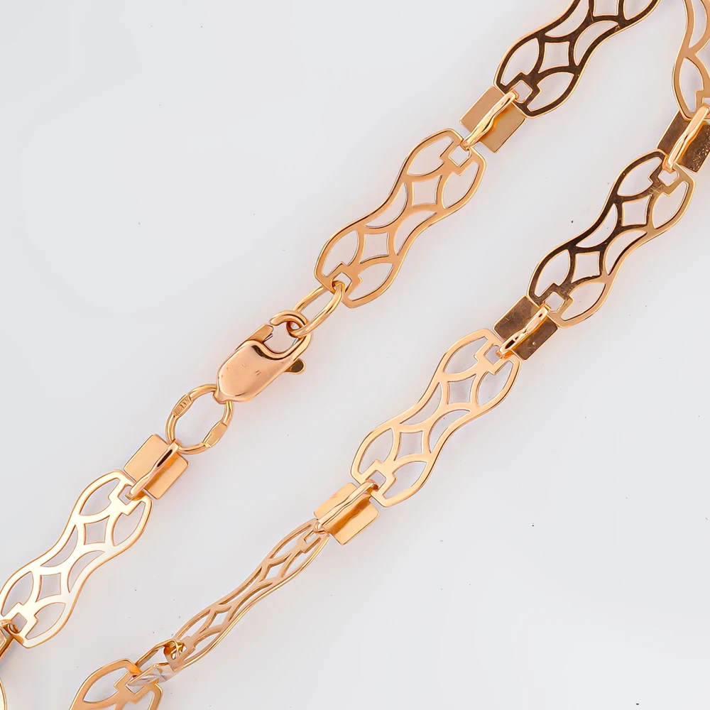 Браслет из красного золота 585 пробы