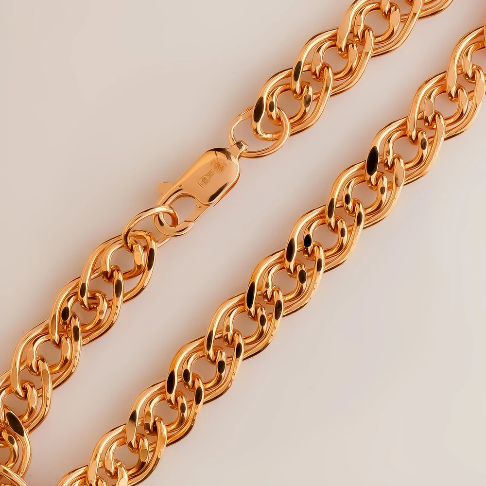 Браслет из красного золота 585 пробы