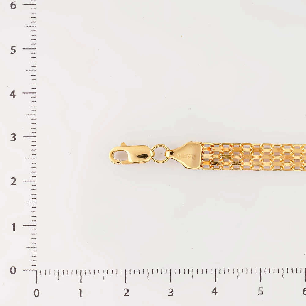 Браслет из красного золота 585 пробы