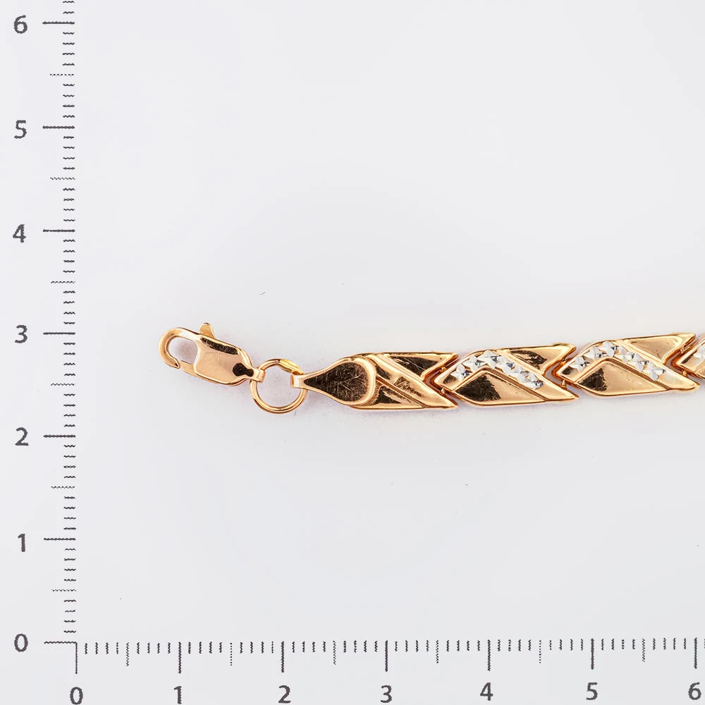 Браслет из красного золота 585 пробы