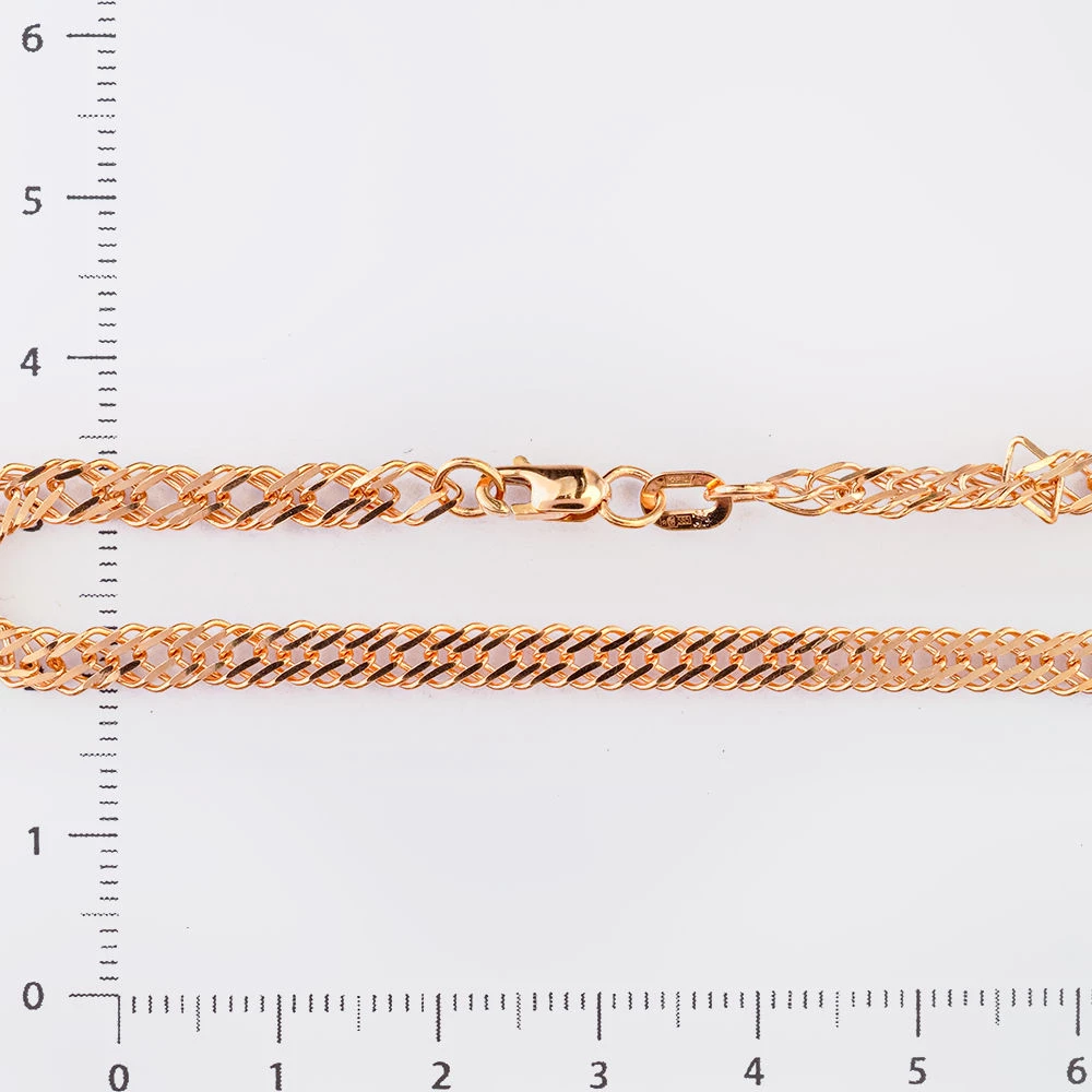 Браслет из красного золота 585 пробы