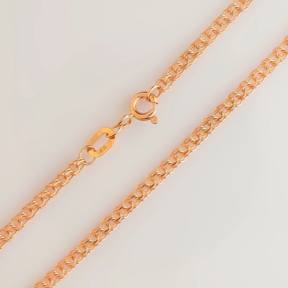 Браслет из красного золота 585 пробы