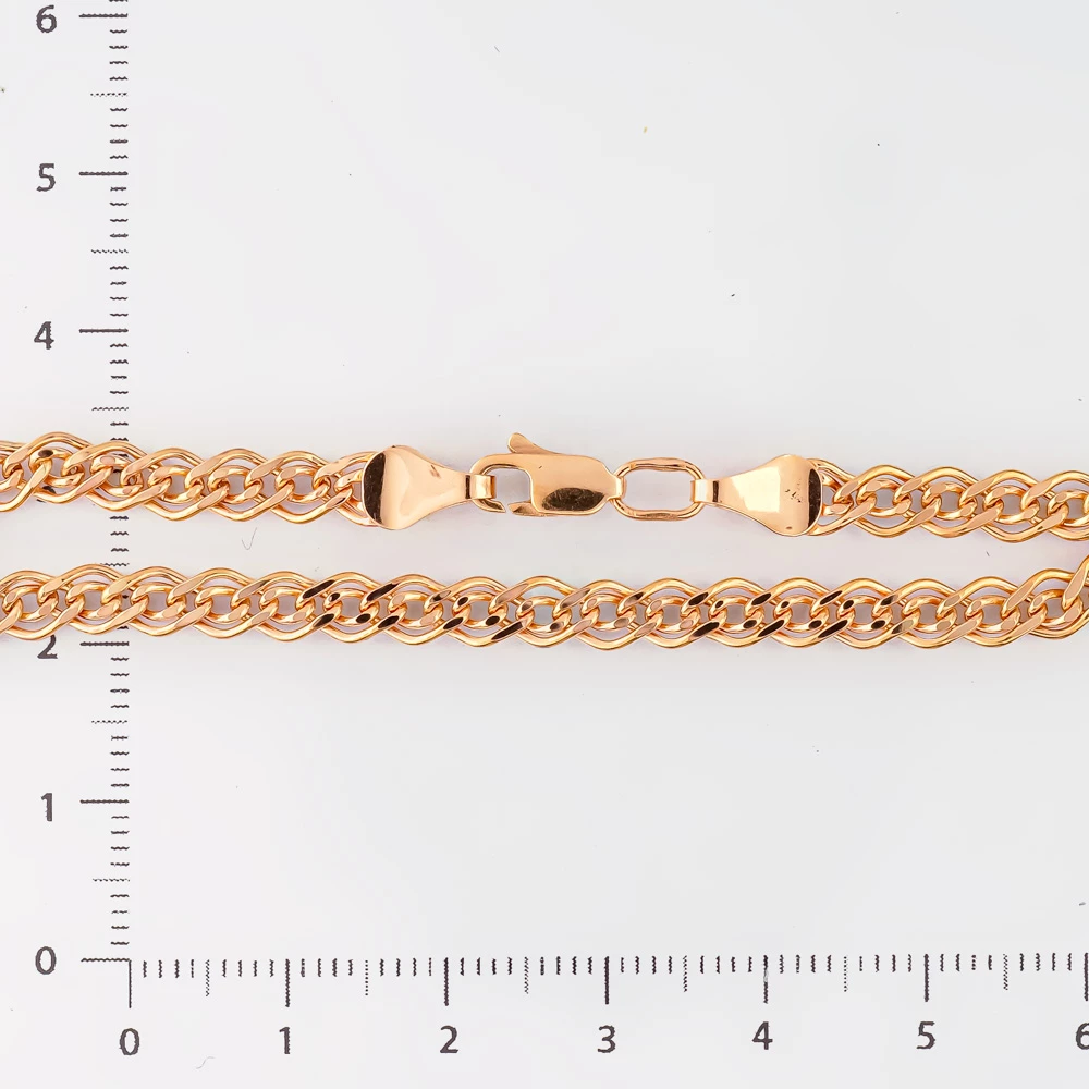 Браслет из красного золота 585 пробы