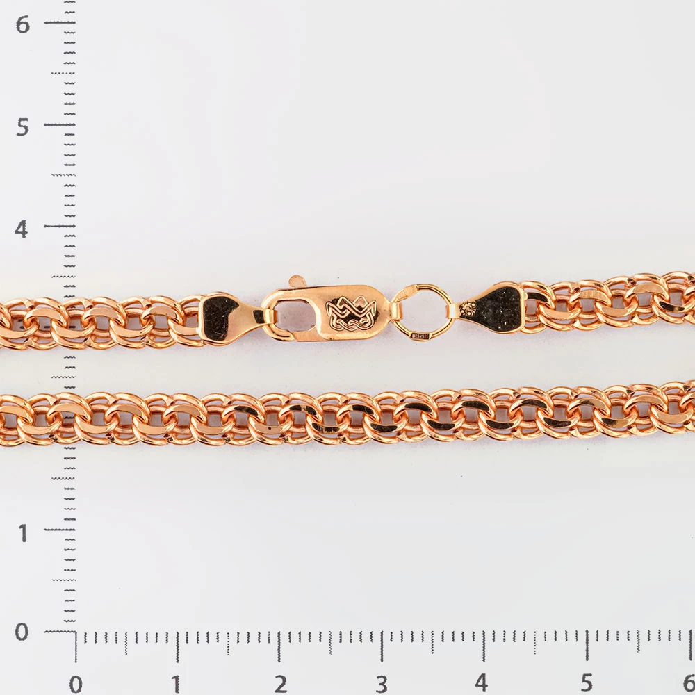 Браслет из красного золота 585 пробы