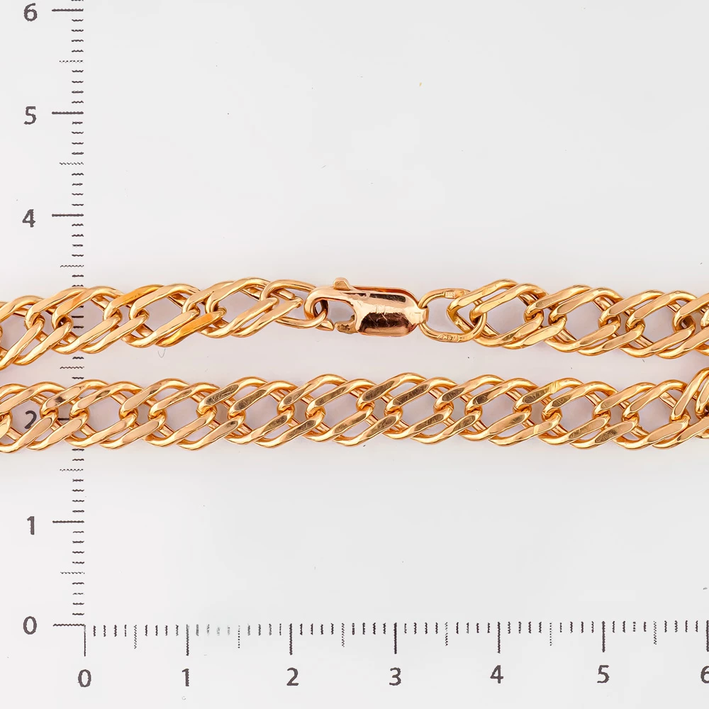 Браслет из красного золота 585 пробы