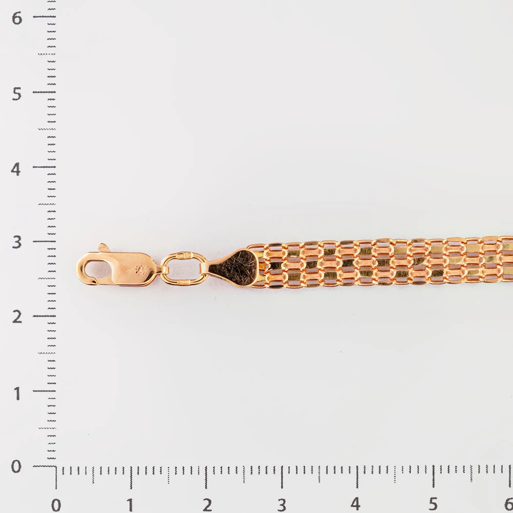 Браслет из красного золота 585 пробы