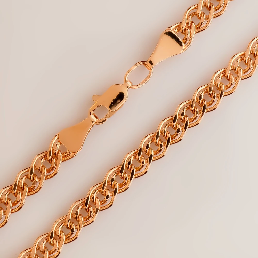 Браслет из красного золота 585 пробы