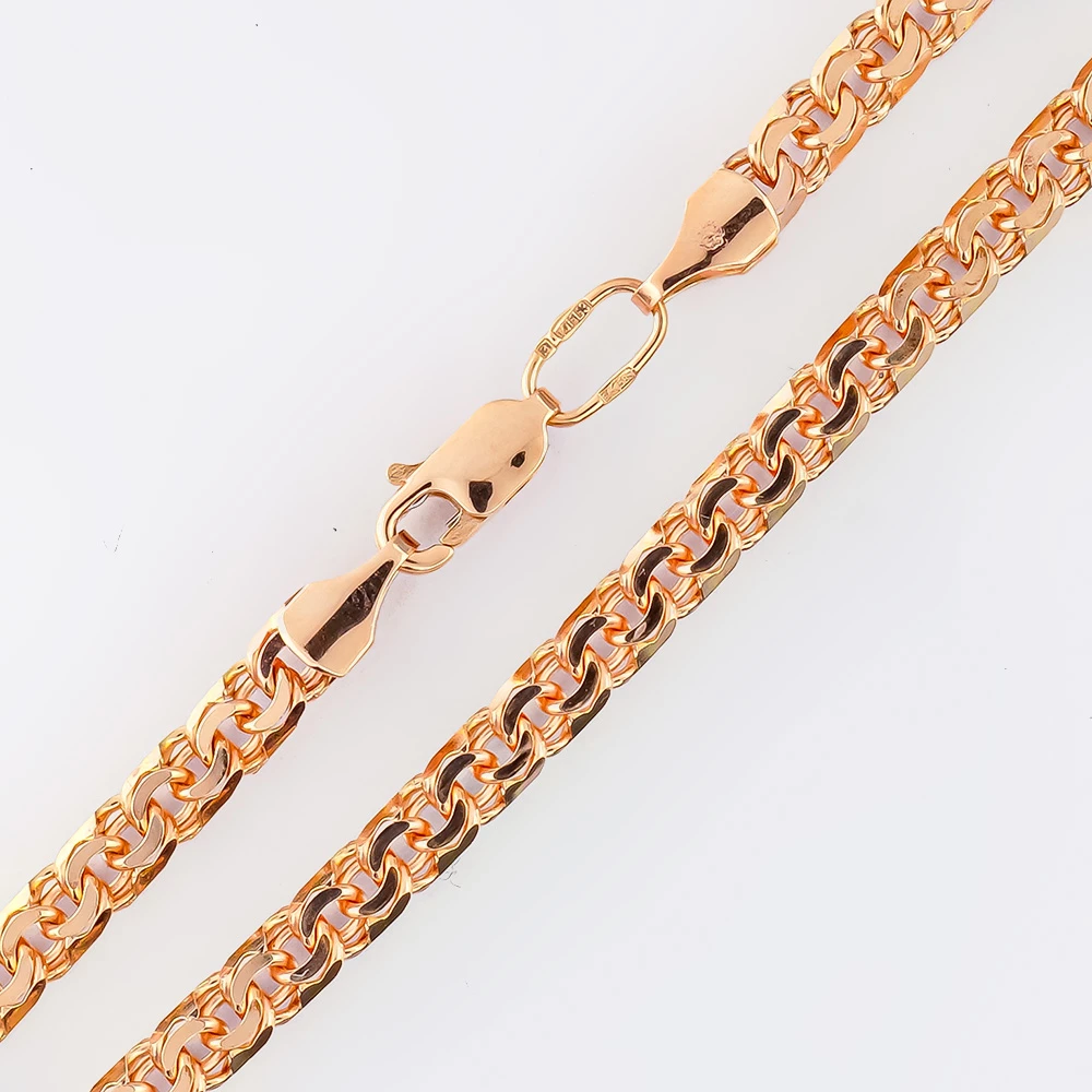 Браслет из красного золота 585 пробы