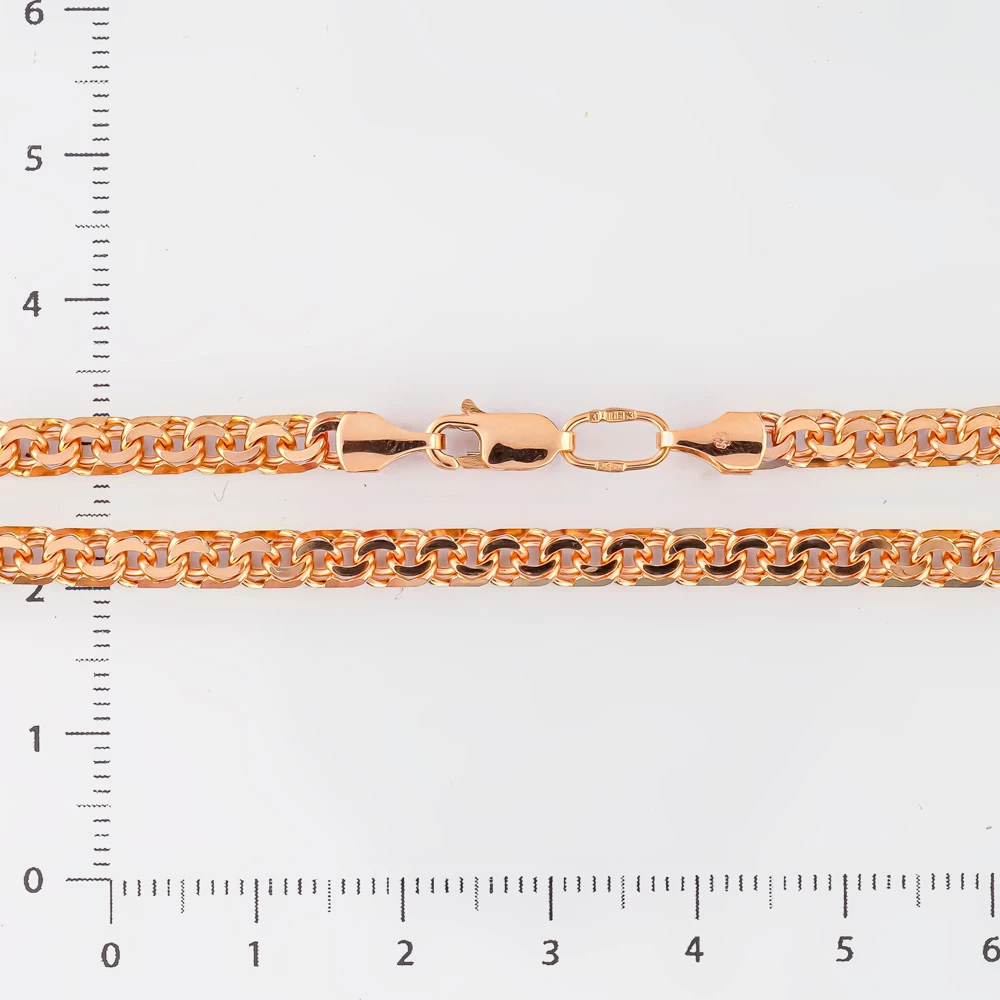 Браслет из красного золота 585 пробы