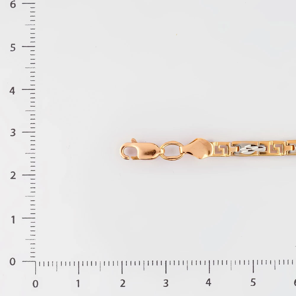 Браслет из красного золота 585 пробы