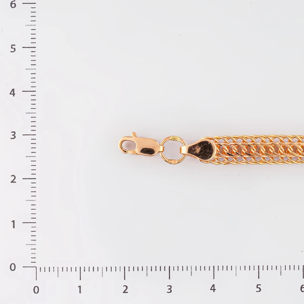 Браслет из красного золота 585 пробы