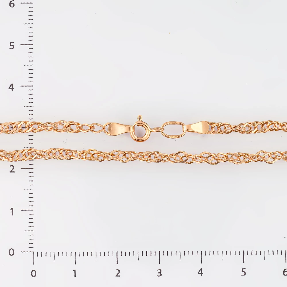 Браслет из красного золота 585 пробы