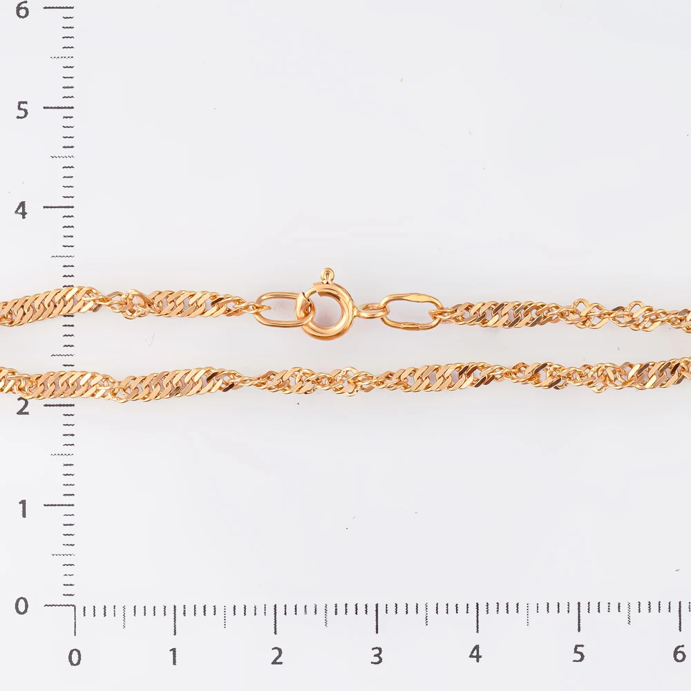 Браслет из красного золота 585 пробы