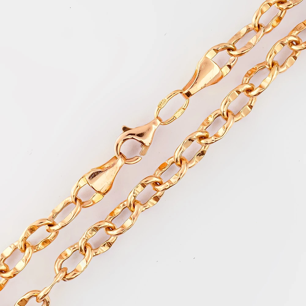 Браслет из красного золота 585 пробы