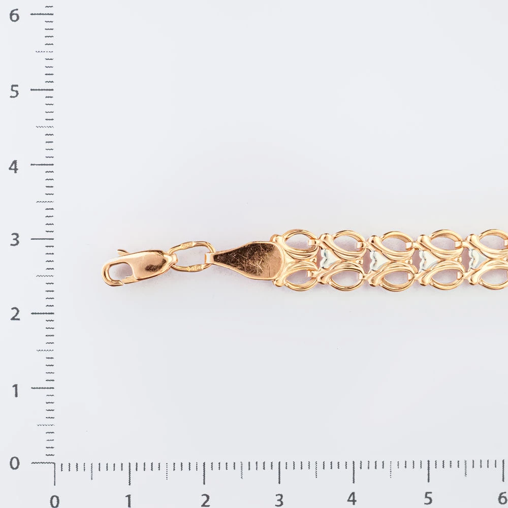 Браслет из красного золота 585 пробы