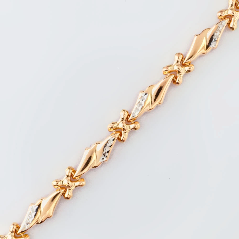 Браслет из красного золота 585 пробы