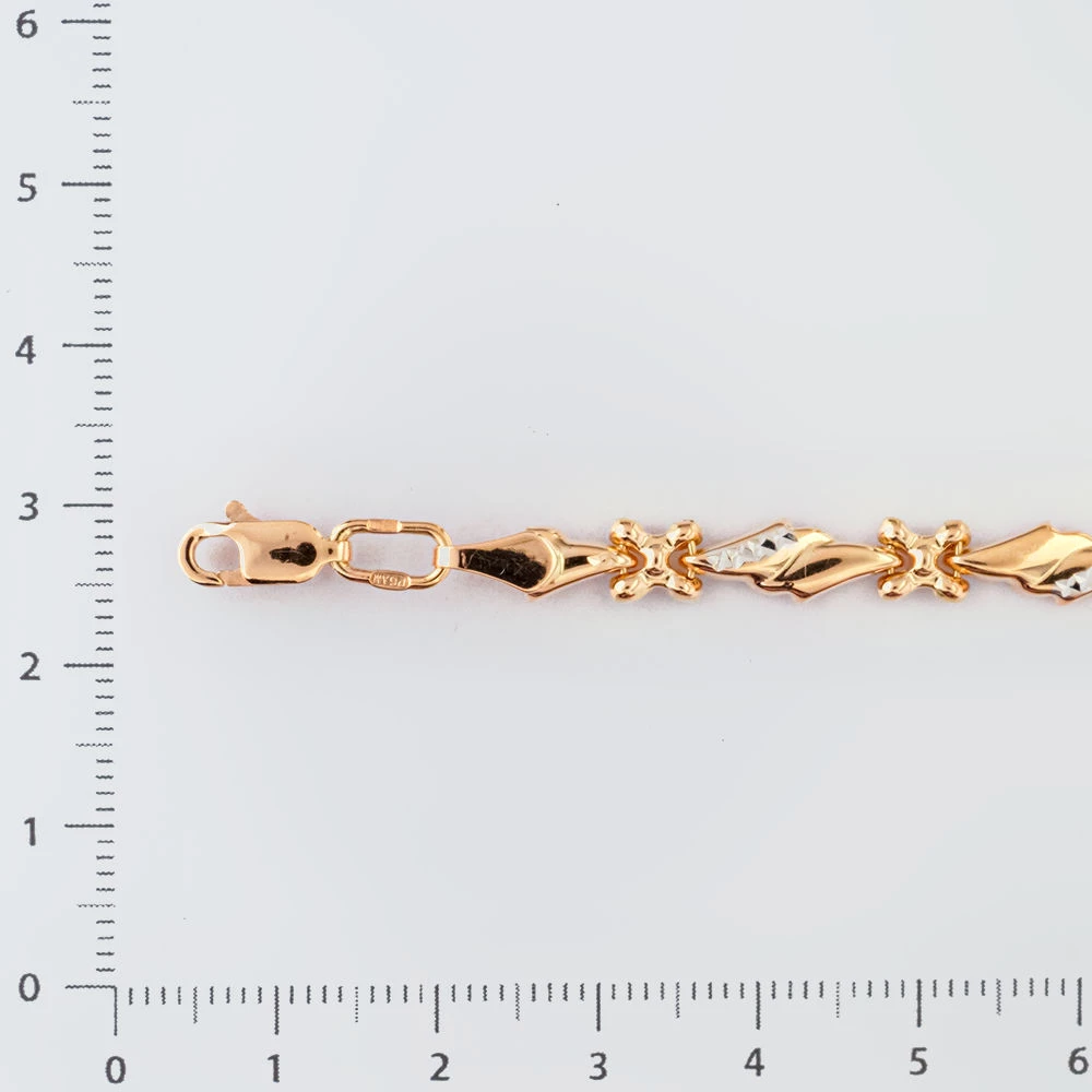 Браслет из красного золота 585 пробы