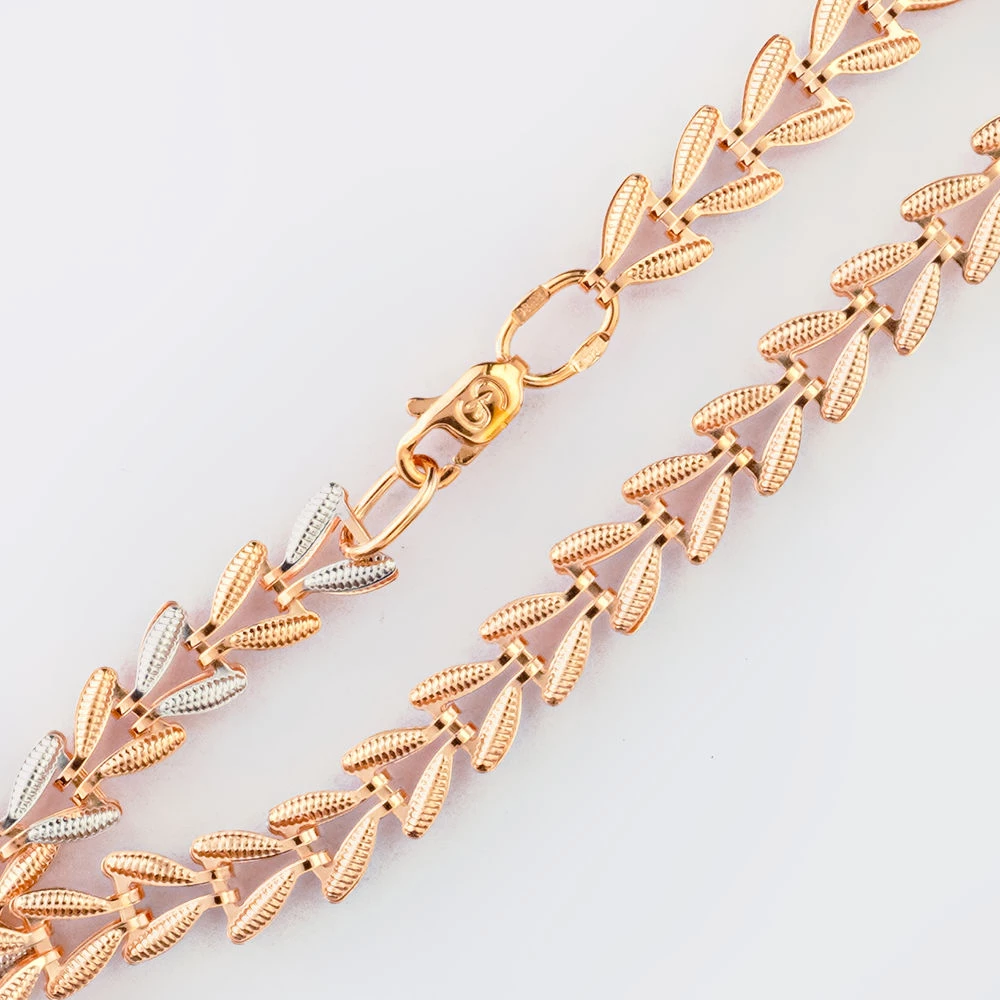 Браслет из красного золота 585 пробы