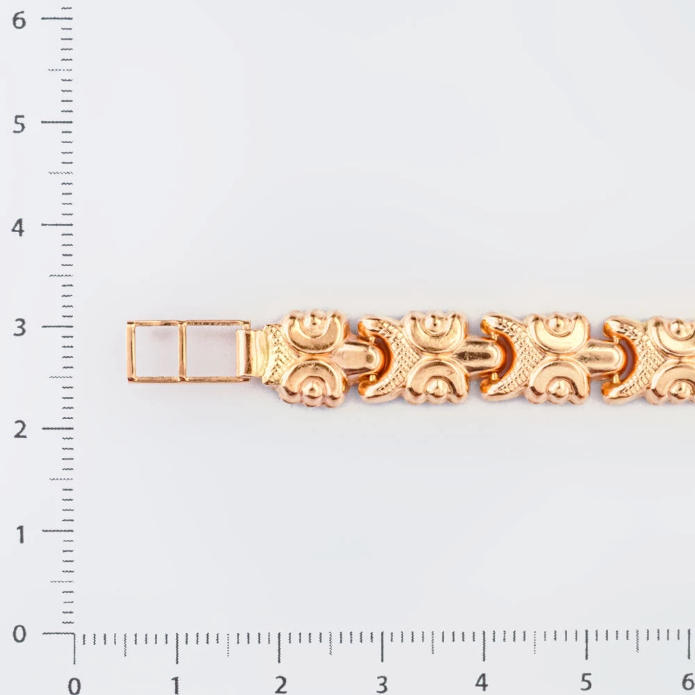 Браслет из красного золота 585 пробы