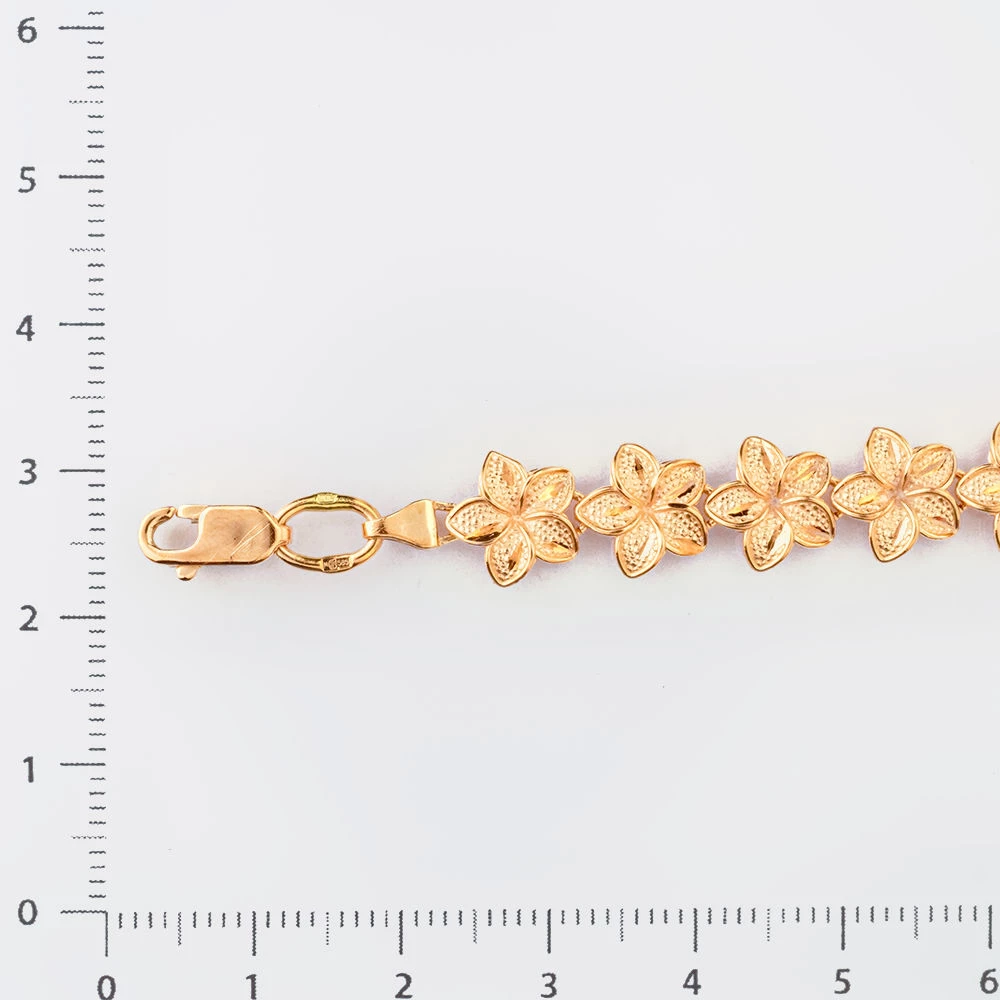 Браслет из красного золота 585 пробы