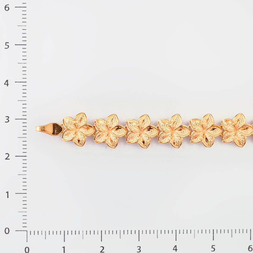 Браслет из красного золота 585 пробы