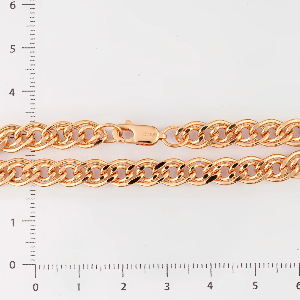 Браслет из красного золота 585 пробы