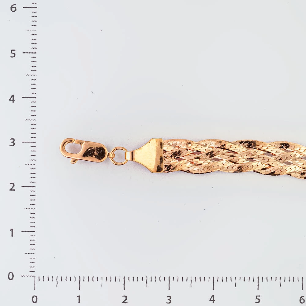 Браслет из красного золота 585 пробы