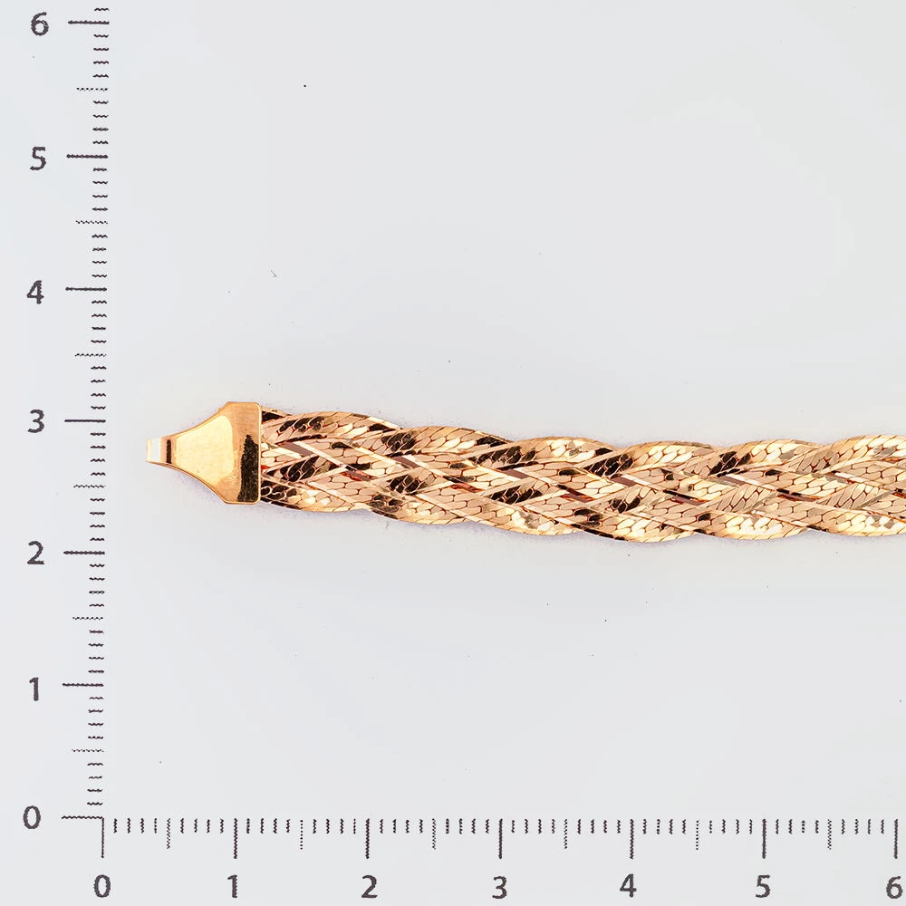 Браслет из красного золота 585 пробы