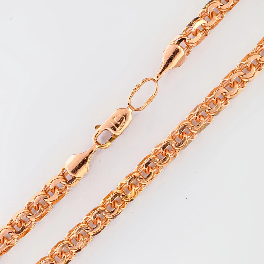 Браслет из красного золота 585 пробы