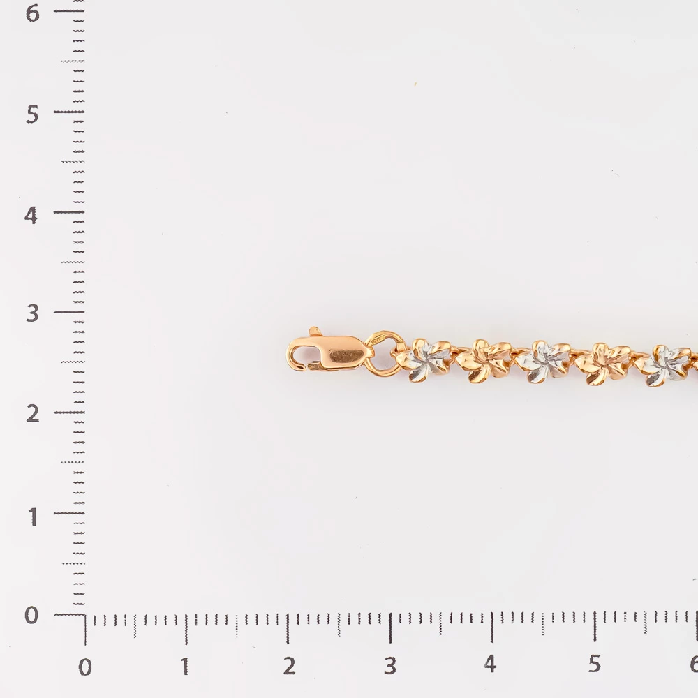 Браслет из красного золота 585 пробы