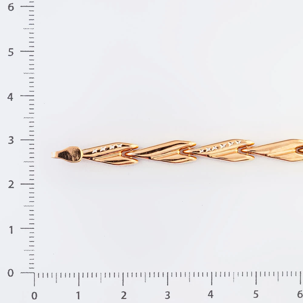 Браслет из красного золота 585 пробы