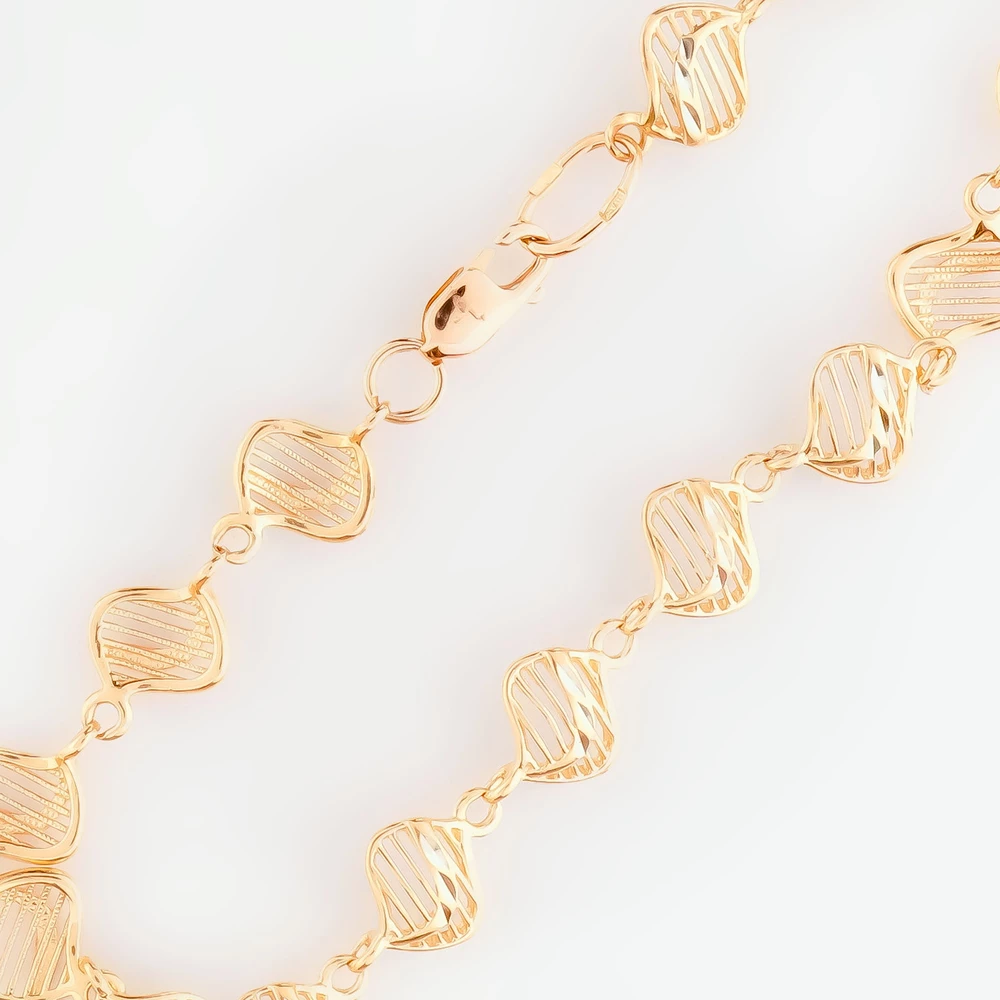 Браслет из красного золота 585 пробы