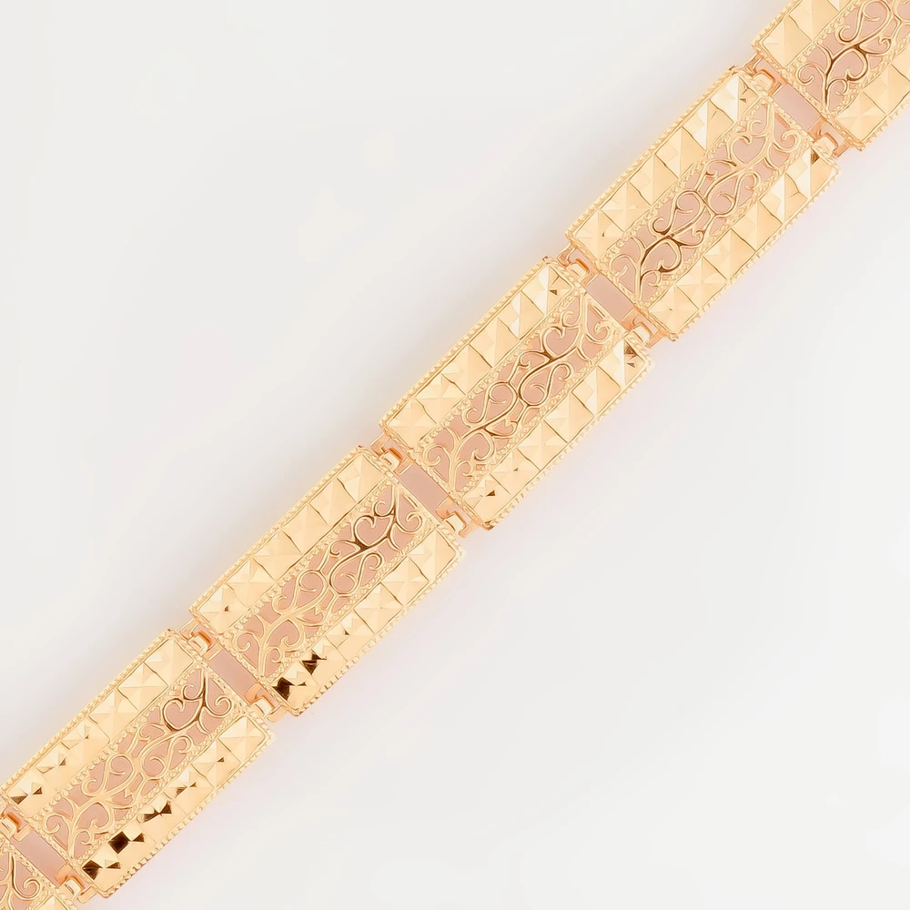 Браслет из красного золота 585 пробы