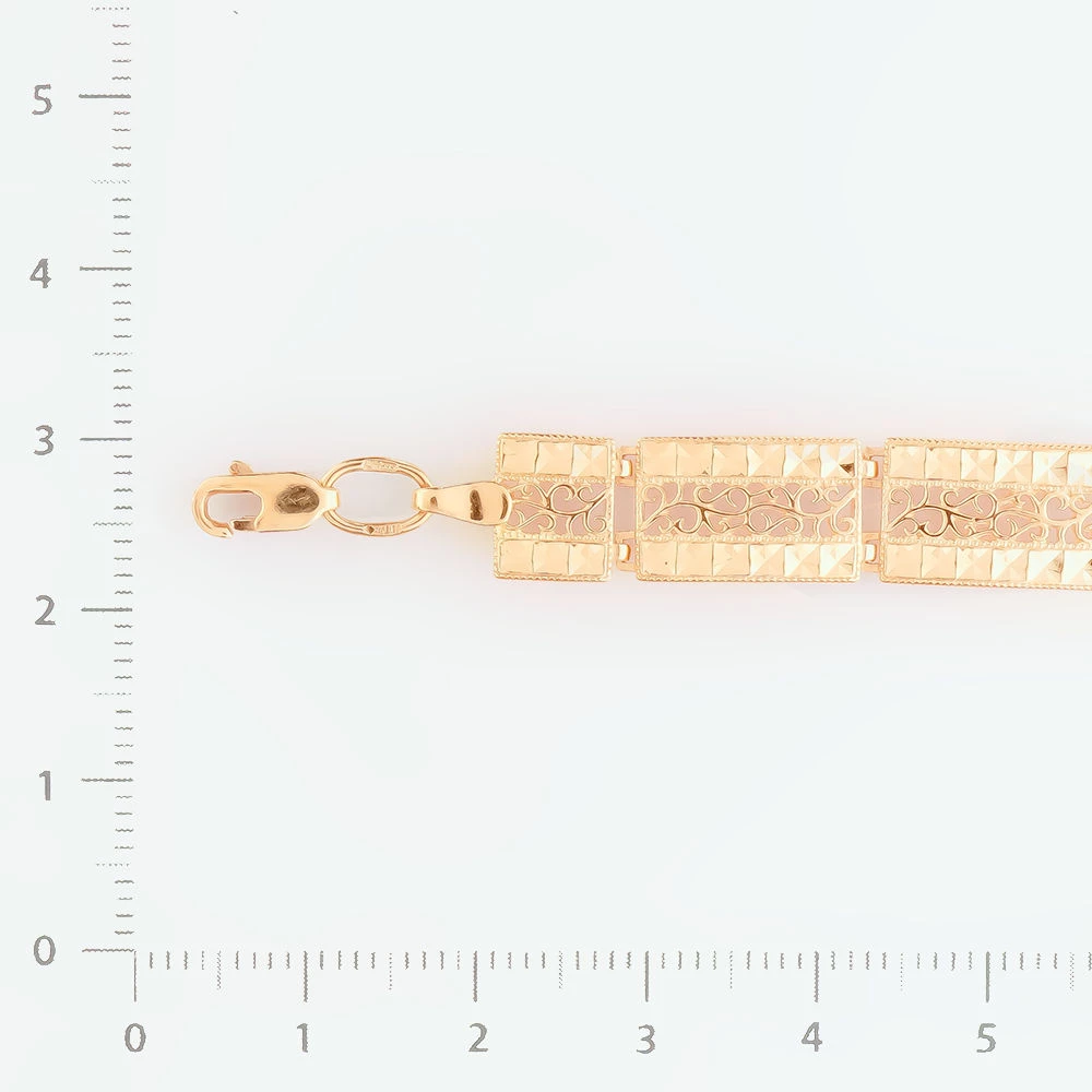 Браслет из красного золота 585 пробы