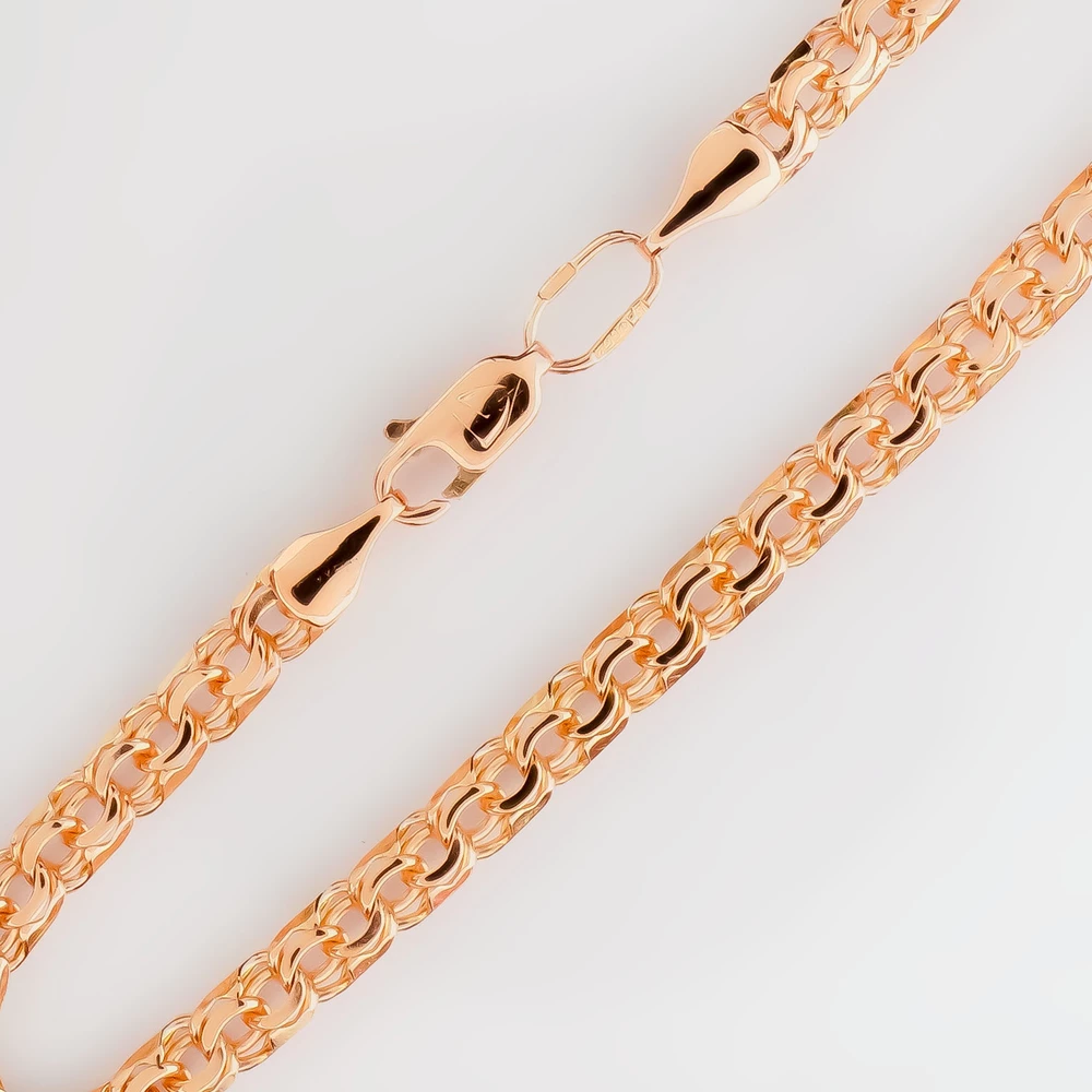 Браслет из красного золота 585 пробы