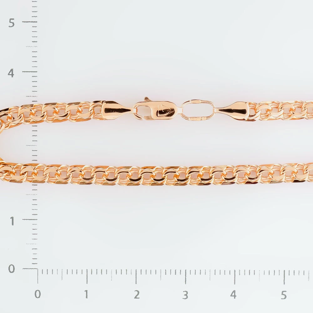 Браслет из красного золота 585 пробы