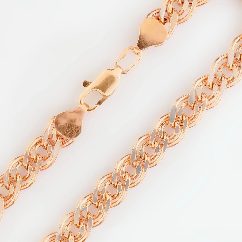 Браслет из красного золота 585 пробы