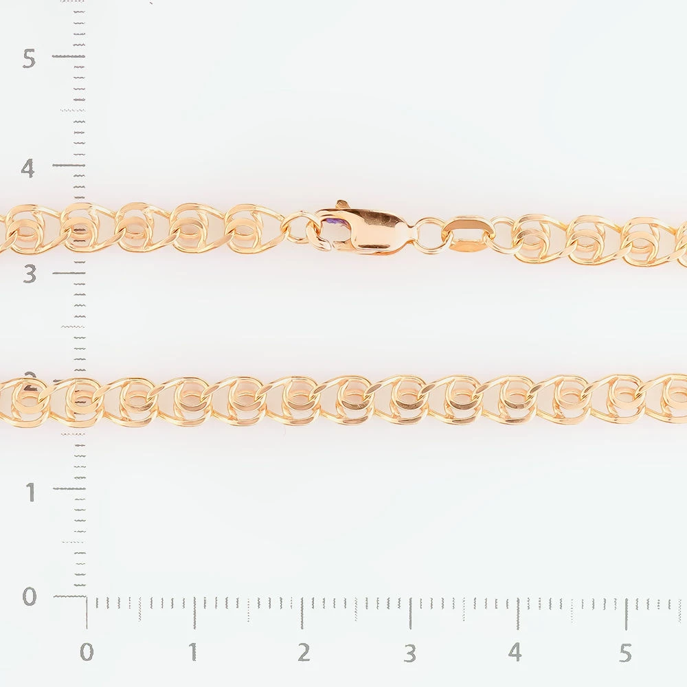 Браслет из красного золота 585 пробы