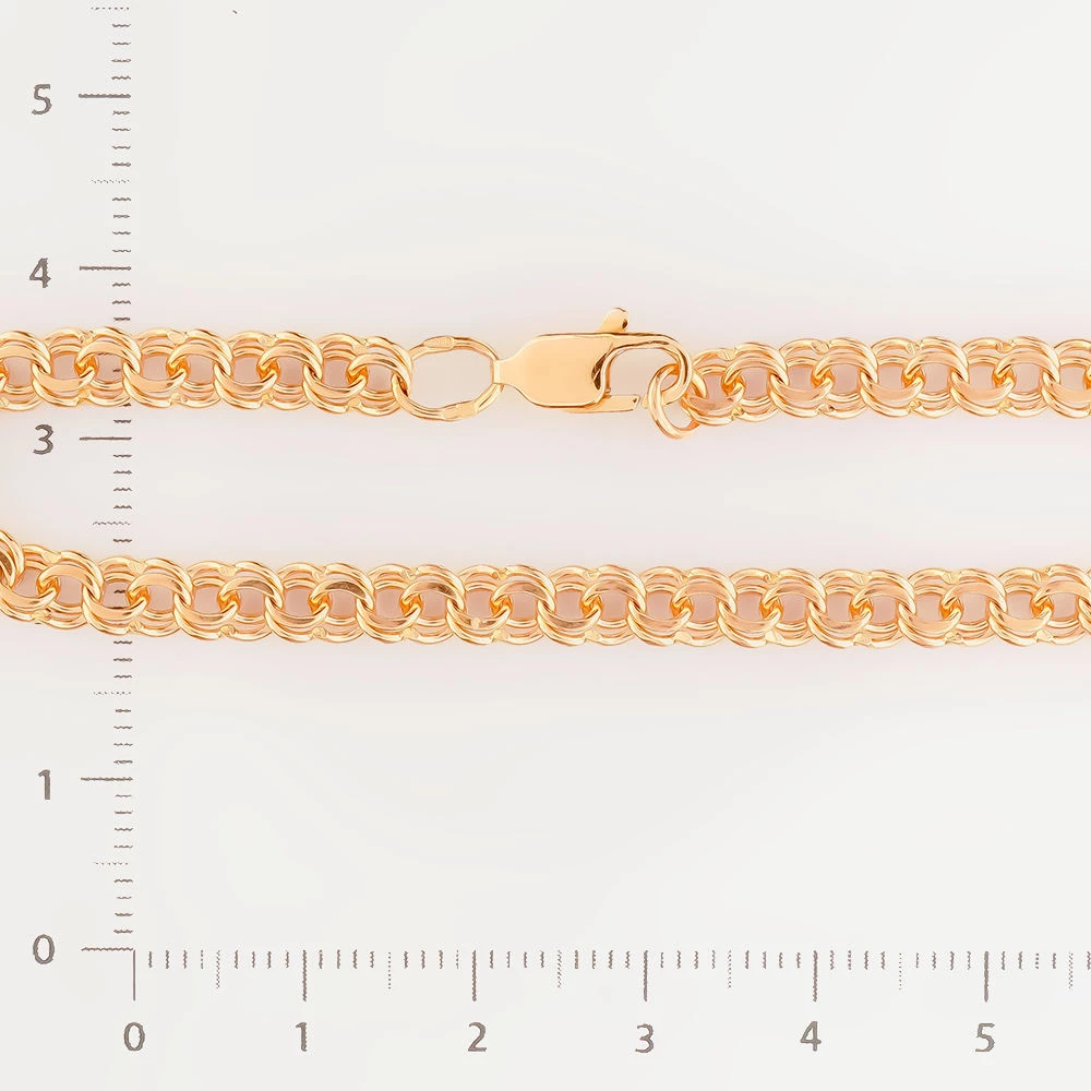 Браслет из красного золота 585 пробы