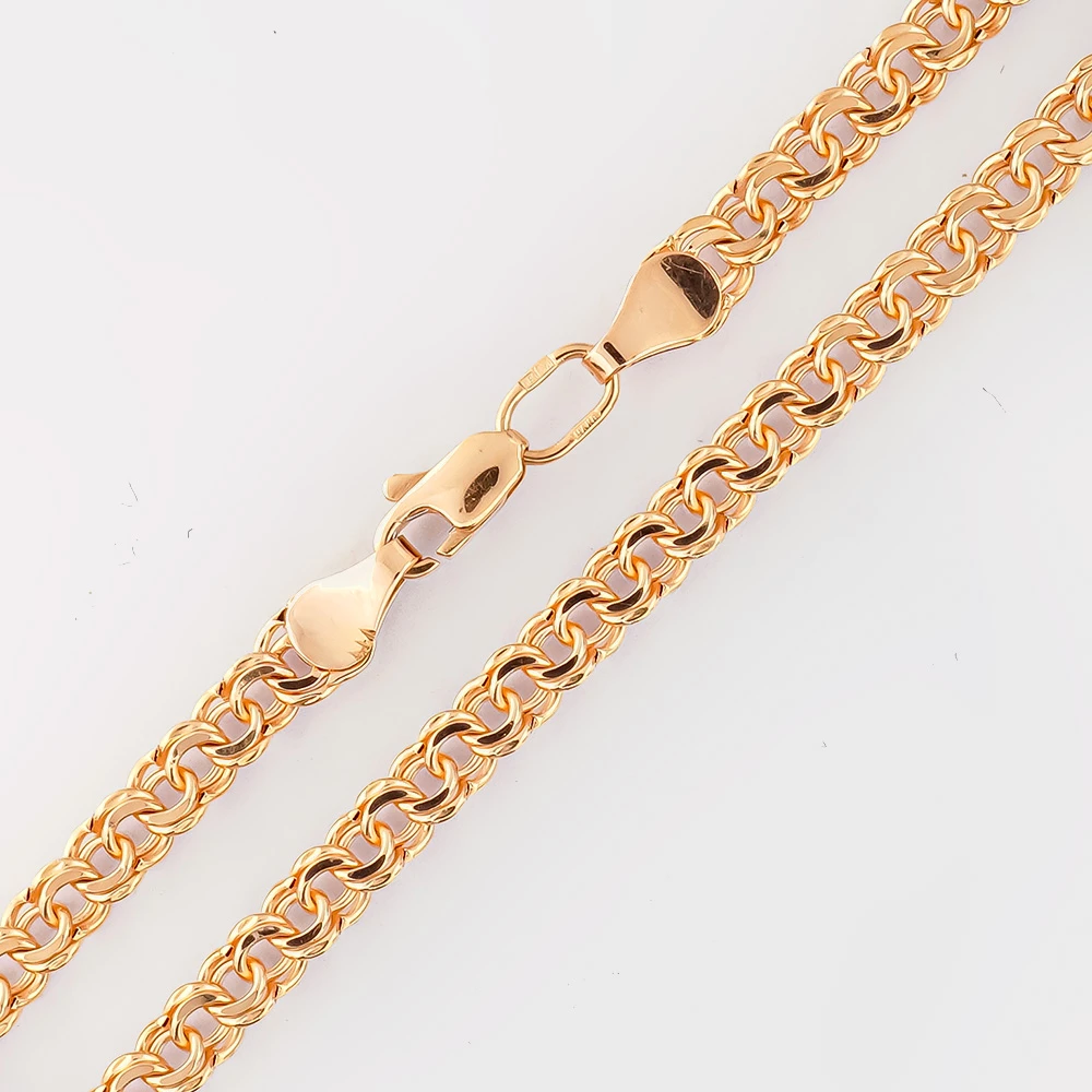 Браслет из красного золота 585 пробы